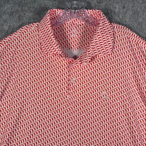 Rhoback Shirt Mens Size 2XL Orange Short Sleeve Polo Florida Performance Golf